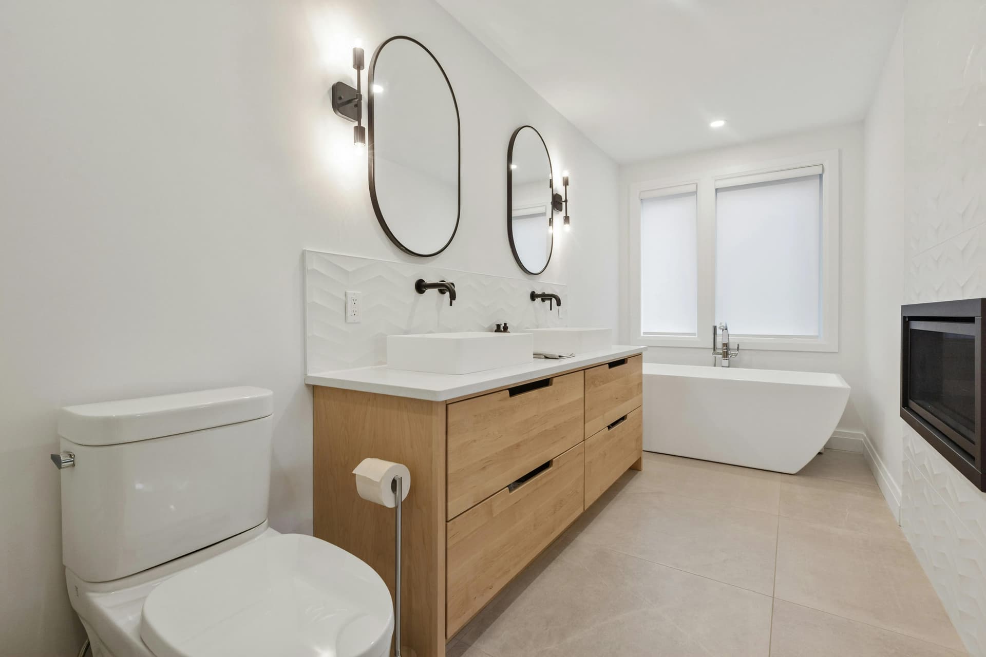 High-end bathroom with premium fixtures